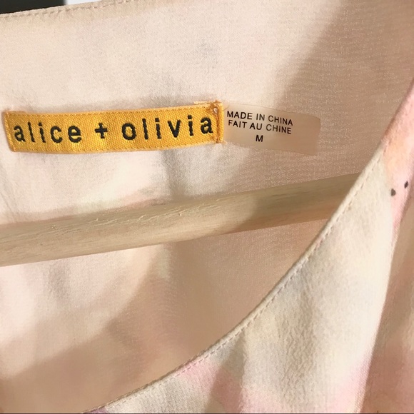 Alice + Olivia Lou silk floral blouson dress - Picture 5 of 9